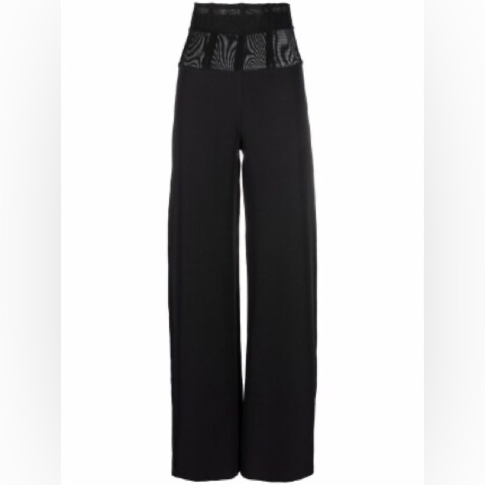 Murmur Sheer Waist Corset Pants Mesh FRAME TROUSERS palazzo wide leg boning mur - Picture 13 of 16
